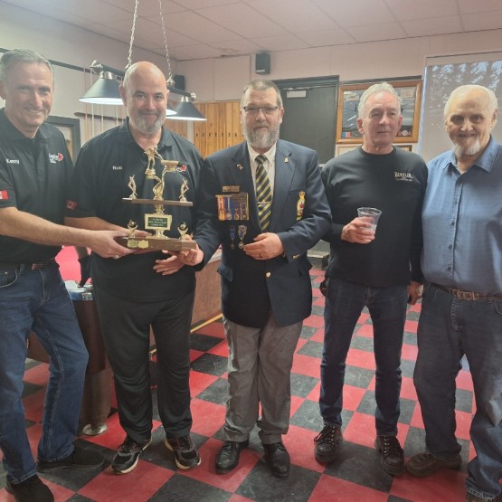 National Pool Winners, Kenny Noonan & Rob Morlog from Wellington Br. # 17 and Scott Riley & Ron Harding from Montague Branch # 8